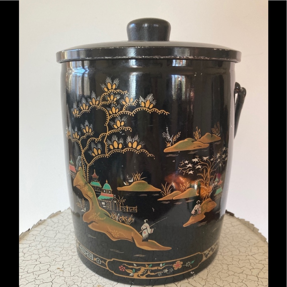 VTG 50’s Baret Ware China Gardens Ice Bucket.